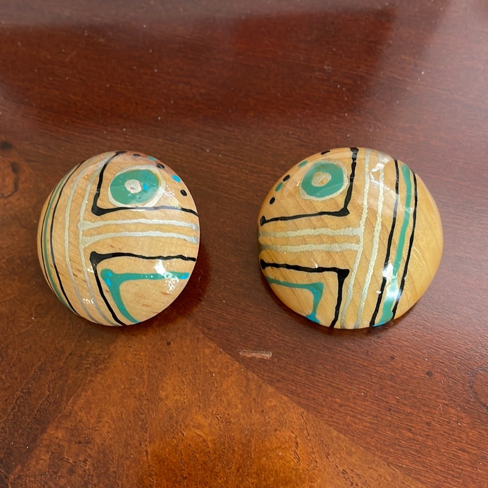 Vintage Art Deco earrings clip type